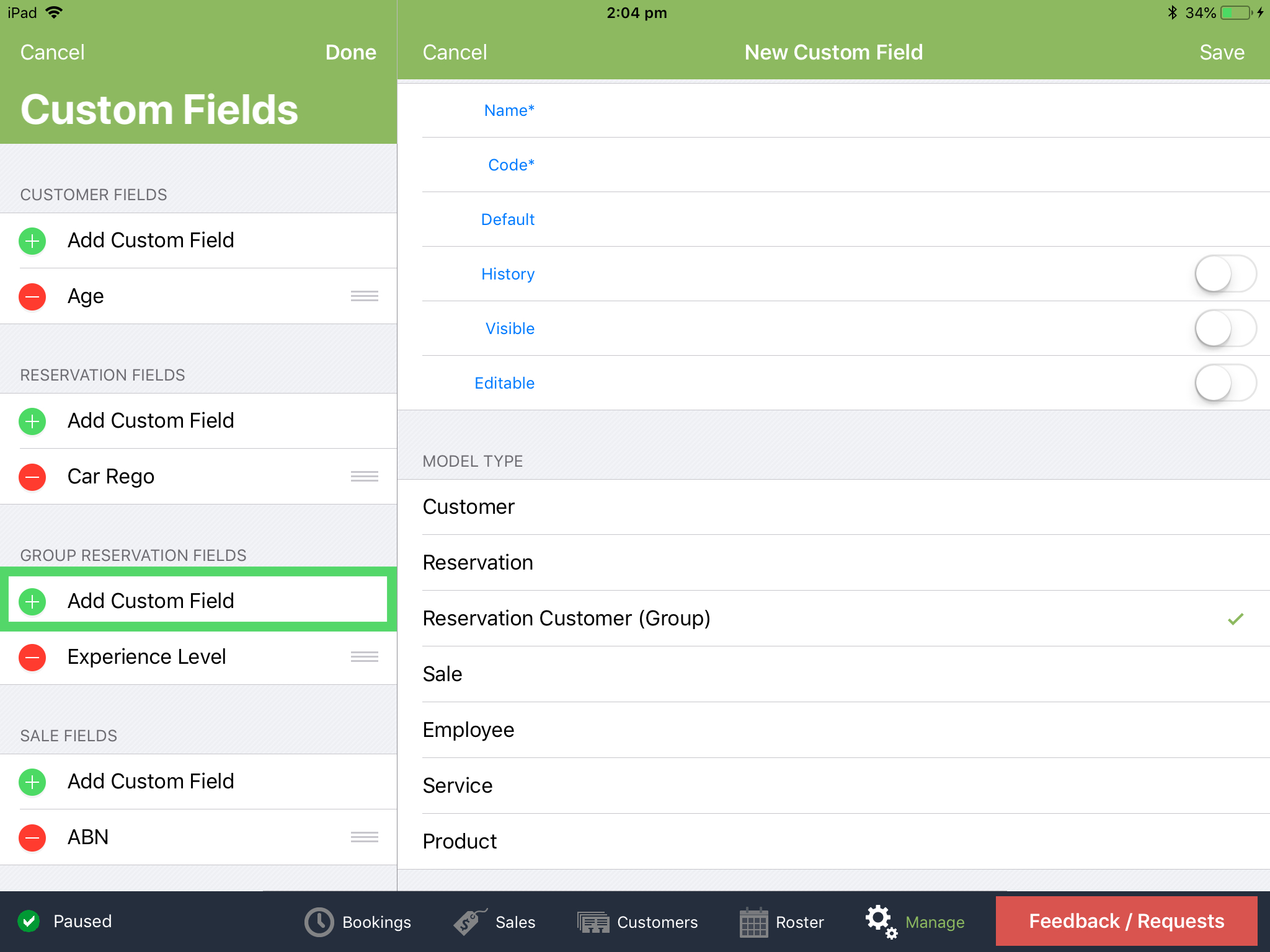 How do I add a Custom Field to Customers within a Group Reservation ...