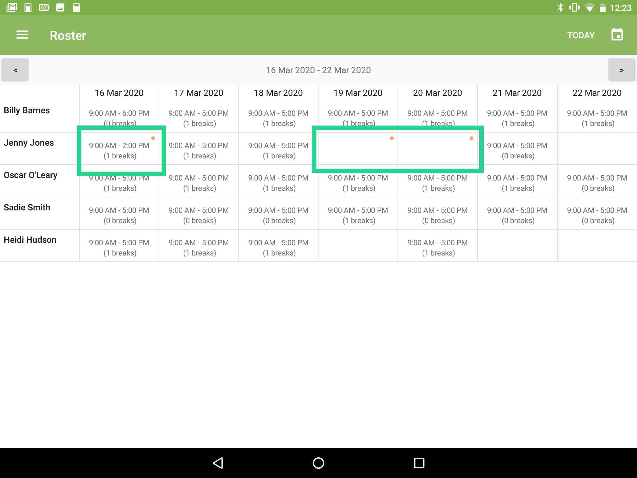How do I modify specific dates on the Roster? - Ovatu Help Guides