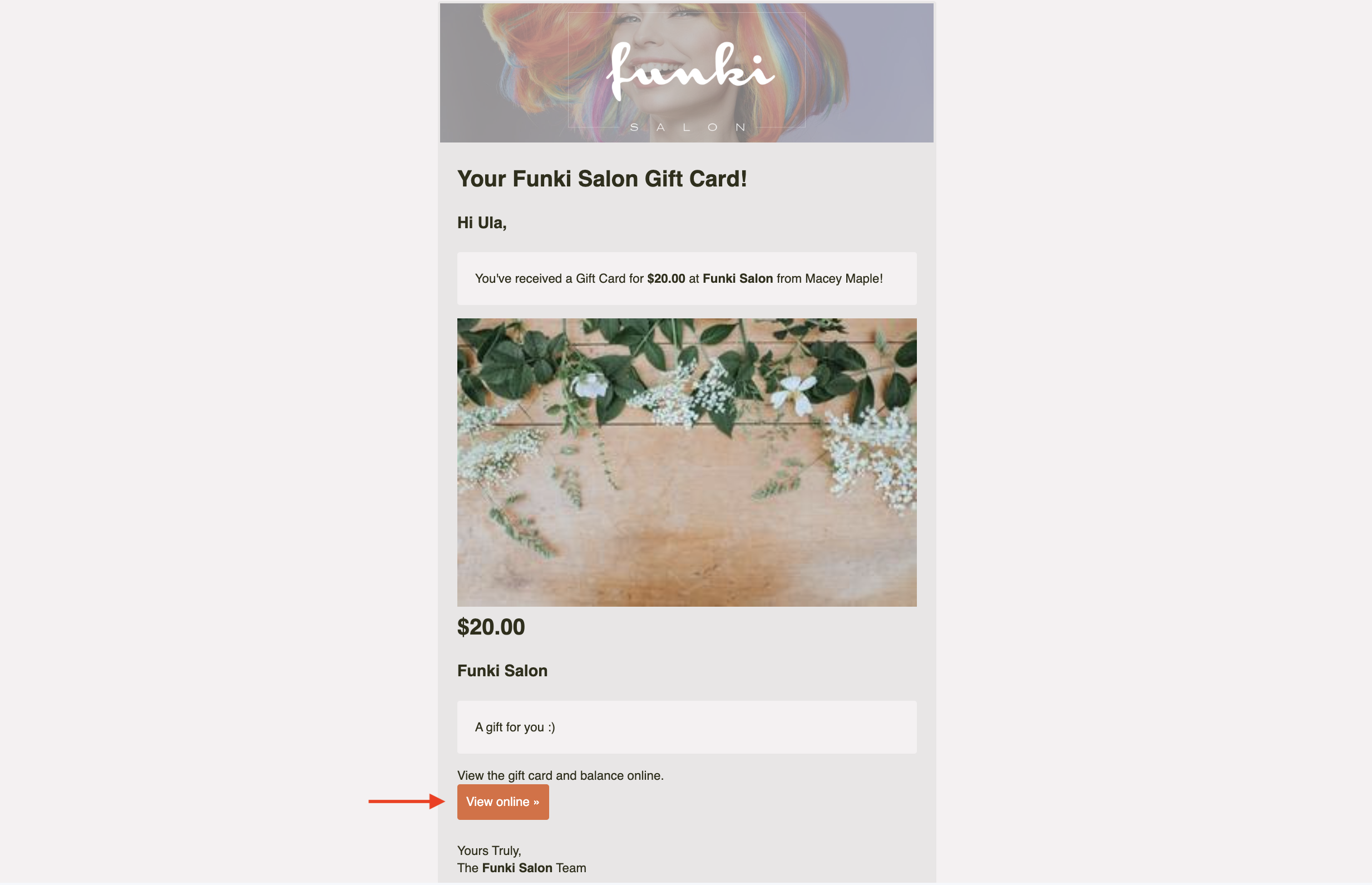 Claiming a gift card Ovatu Help Guides
