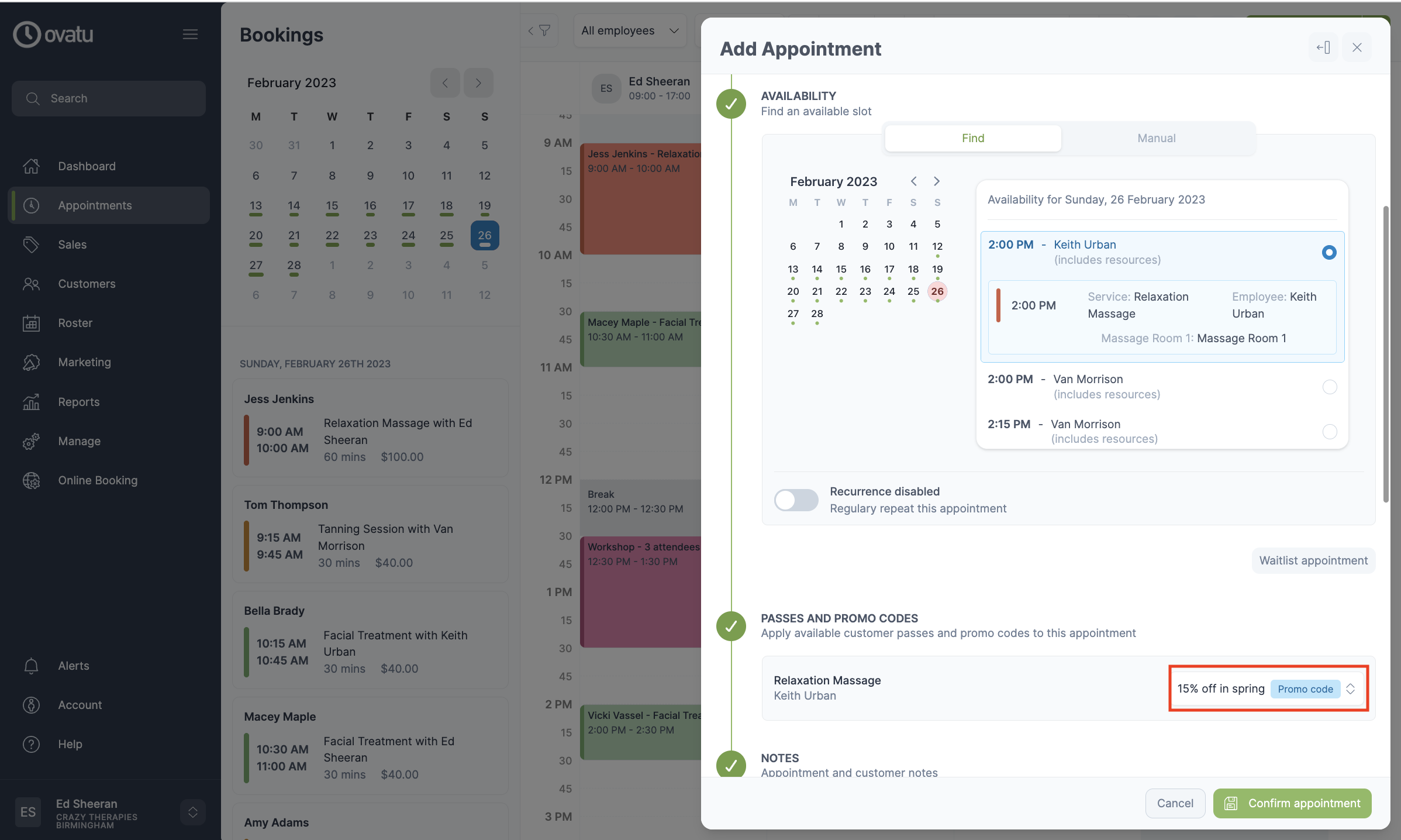 Applying a promo code Ovatu Help Guides