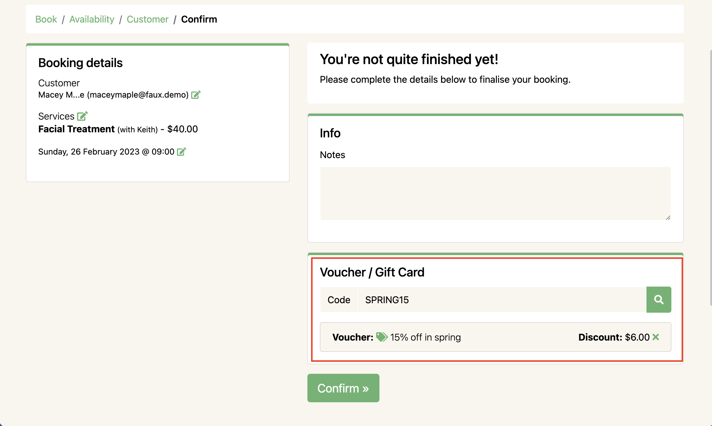 Applying a promo code - Ovatu Help Guides