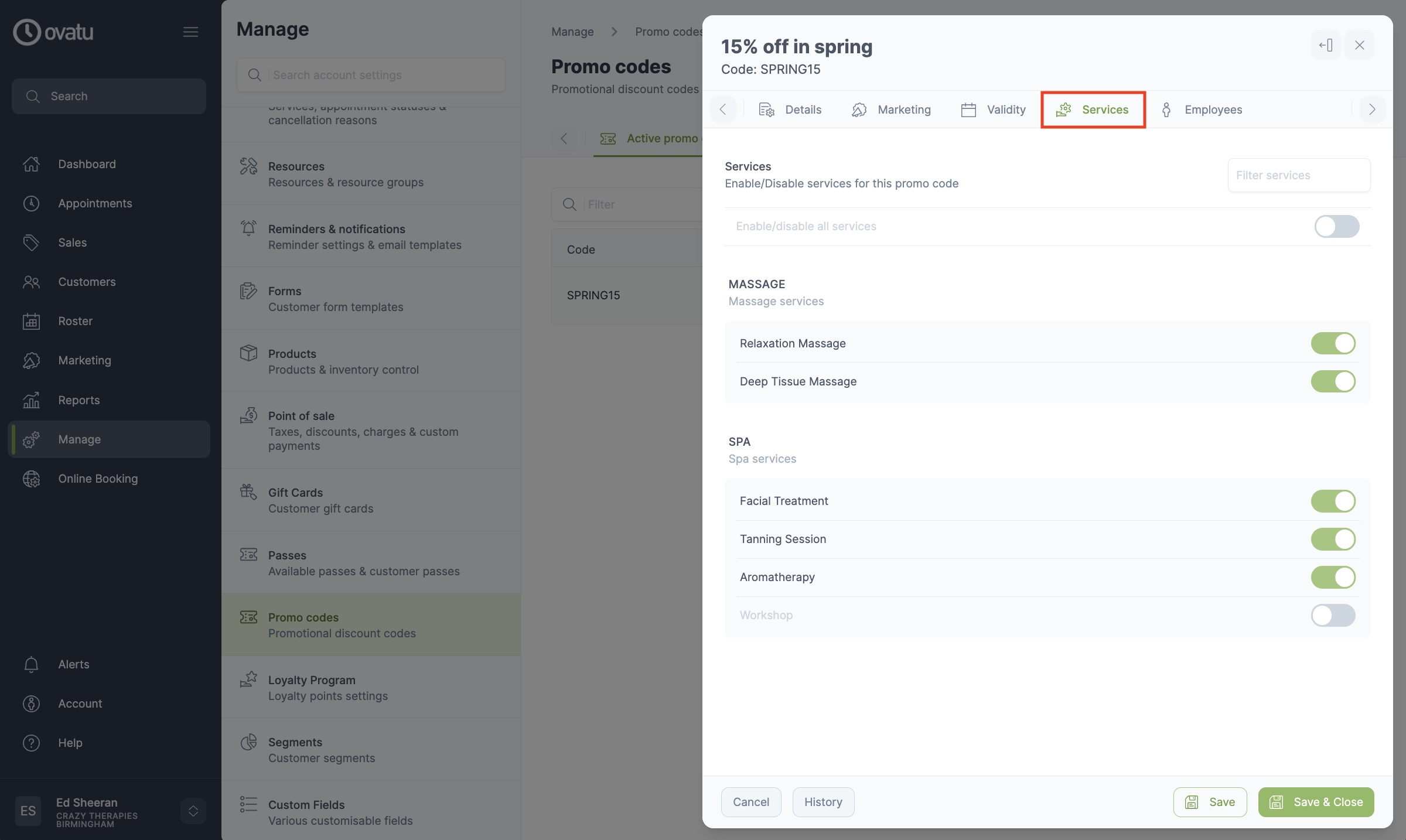 Creating a promo code Ovatu Help Guides